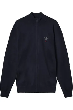 Aeronautica Militare Heren, Truien, Blauw, Maat: 2XL Wol