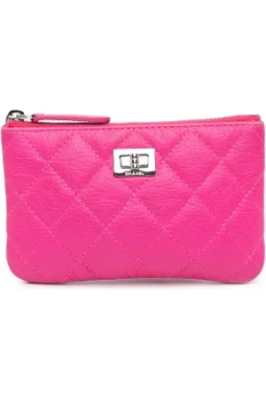 CHANEL Dames, Pre-owned, Roze, Maat: ONE Size Leer