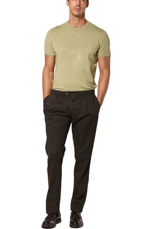 Masons Heren, Broeken, Zwart, Maat: L Gabardine