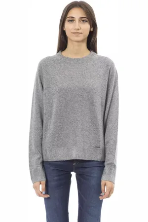 BALDININI Dames, Sweatshirts & Hoodies, Grijs, Maat: M Wol