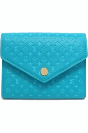 LOUIS VUITTON Dames, Pre-owned, Blauw, Maat: ONE Size Leer