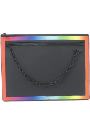 LOUIS VUITTON Dames, Pre-owned, Zwart, Maat: ONE Size Leer