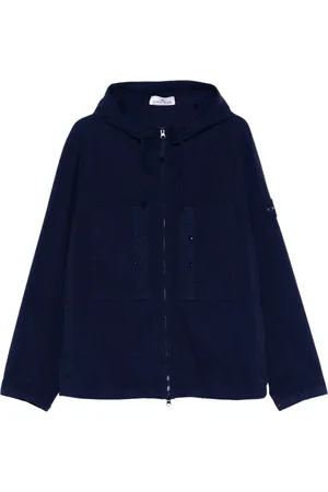 Stone Island Heren, Jassen, Blauw, Maat: S Katoen