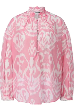 Bazar Deluxe Dames, Blouses & Shirts, Roze, Maat: 2XS Katoen