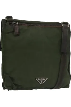 Prada Dames, Pre-owned, Groen, Maat: ONE Size Nylon