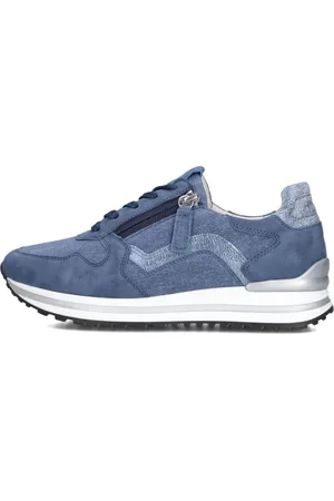 Gabor Dames, Schoenen, Blauw, Maat: 38 EU Leer