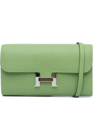 Hermès Dames, Pre-owned, Groen, Maat: ONE Size Leer