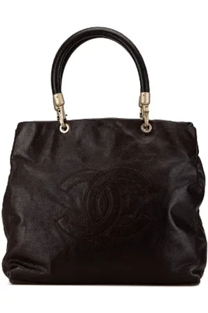CHANEL Dames, Pre-owned, Bruin, Maat: ONE Size Leer