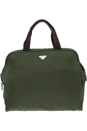 Prada Dames, Pre-owned, Groen, Maat: ONE Size Leer
