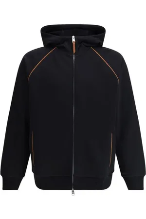Brunello Cucinelli Heren, Sweatshirts & Hoodies, Zwart, Maat: S Katoen