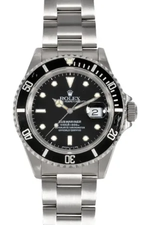 Rolex Heren, Pre-owned, Zwart, Maat: ONE Size