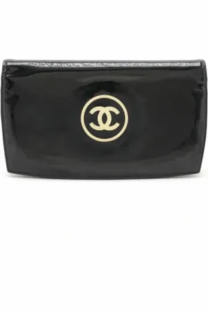 CHANEL Dames, Pre-owned, Zwart, Maat: ONE Size Leer
