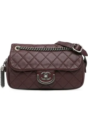 CHANEL Dames, Pre-owned, Bruin, Maat: ONE Size Leer