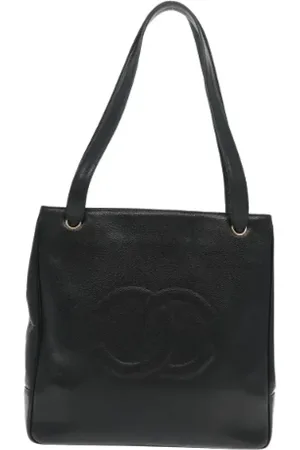 CHANEL Dames, Pre-owned, Zwart, Maat: ONE Size Leer