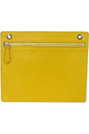 Fendi Dames, Pre-owned, Geel, Maat: ONE Size Leer
