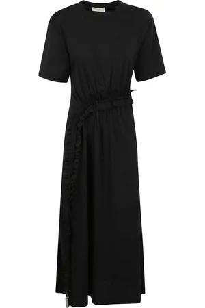ULLA JOHNSON Dames, Jurken, Zwart, Maat: S Chiffon