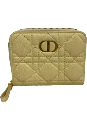 Dior Dames, Pre-owned, Geel, Maat: ONE Size Leer