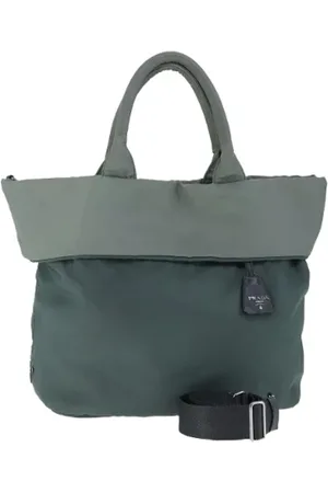 Prada Dames, Pre-owned, Groen, Maat: ONE Size Nylon