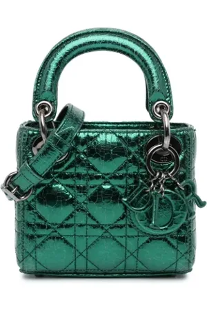 Dior Dames, Pre-owned, Groen, Maat: ONE Size Leer
