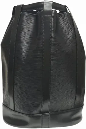 LOUIS VUITTON Unisex, Pre-owned, Zwart, Maat: ONE Size Leer