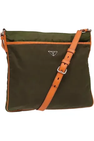 Prada Dames, Pre-owned, Groen, Maat: ONE Size Nylon