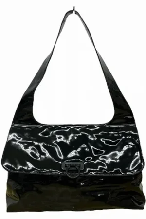 Salvatore Ferragamo Dames, Pre-owned, Zwart, Maat: ONE Size Leer