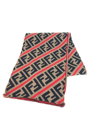 Fendi Dames, Pre-owned, Veelkleurig, Maat: ONE Size Wol