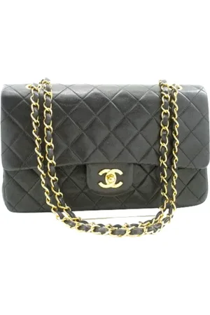 CHANEL Dames, Pre-owned, Zwart, Maat: ONE Size Leer