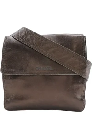 CHANEL Dames, Pre-owned, Bruin, Maat: ONE Size Leer
