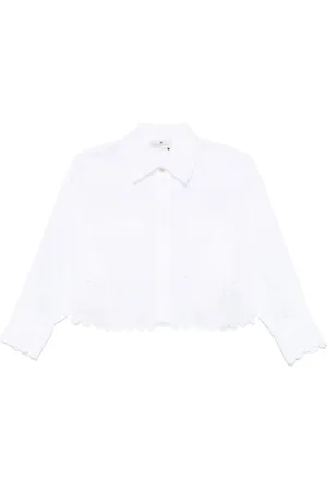 Elisabetta Franchi Dames, Blouses & Shirts, Wit, Maat: M