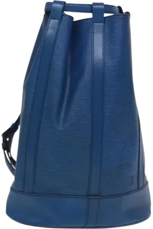 LOUIS VUITTON Dames, Pre-owned, Blauw, Maat: ONE Size Leer