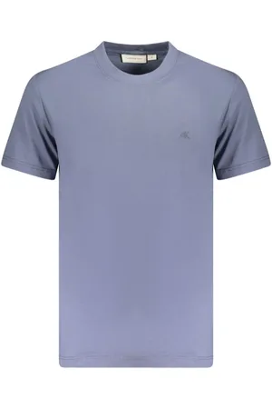 Calvin Klein Heren, Tops, Blauw, Maat: M Katoen