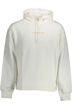 Calvin Klein Heren, Sweatshirts & Hoodies, Wit, Maat: XL Katoen