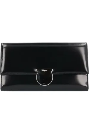 Salvatore Ferragamo Dames, Pre-owned, Zwart, Maat: ONE Size Leer