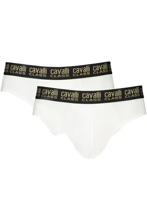 Roberto Cavalli Heren, Ondergoed, Wit, Maat: M Katoen