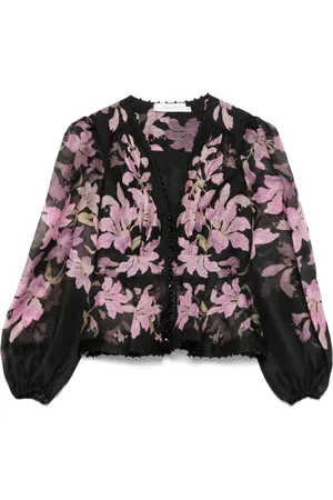 ZIMMERMANN Dames, Blouses & Shirts, Zwart, Maat: S