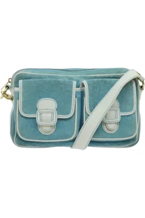 Céline Dames, Pre-owned, Blauw, Maat: ONE Size Leer