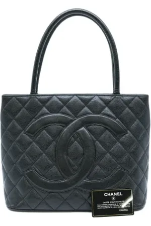 CHANEL Dames, Pre-owned, Zwart, Maat: ONE Size Leer