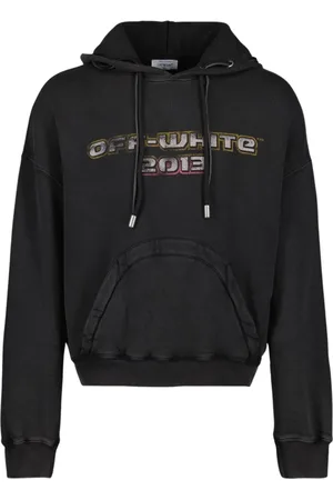 OFF-WHITE Heren, Sweatshirts & Hoodies, Zwart, Maat: S Katoen