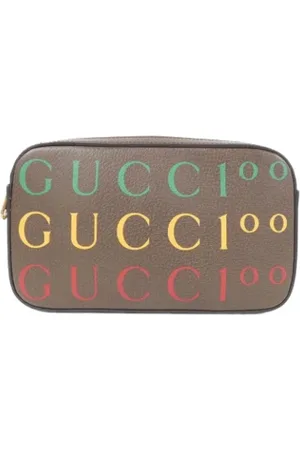 Gucci Dames, Pre-owned, Bruin, Maat: ONE Size Leer