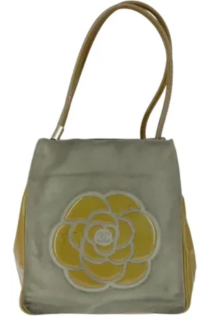 CHANEL Dames, Pre-owned, Groen, Maat: ONE Size Suède