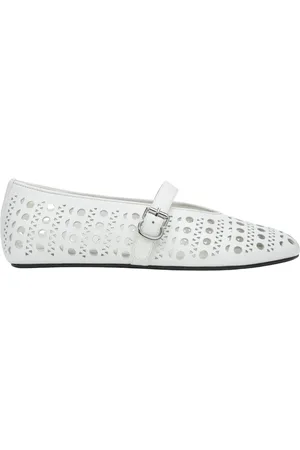Estro Dames, Schoenen, Wit, Maat: 38 EU Leer