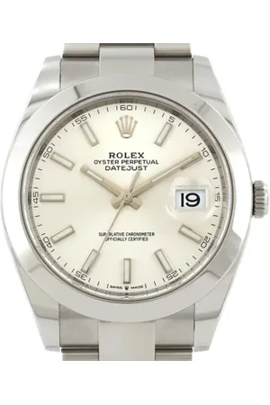 Rolex Heren, Pre-owned, Grijs, Maat: ONE Size