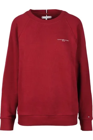 Tommy Hilfiger Dames, Sweatshirts & Hoodies, Rood, Maat: M Katoen