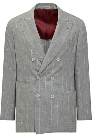 Brunello Cucinelli Heren, Jassen, Grijs, Maat: XL