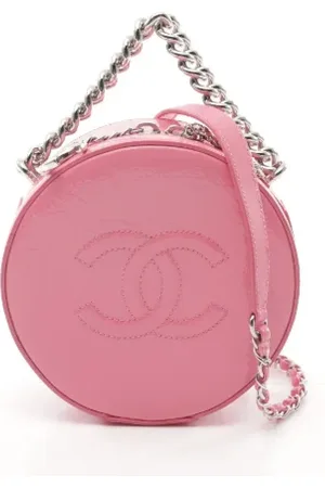 CHANEL Dames, Pre-owned, Roze, Maat: ONE Size Leer