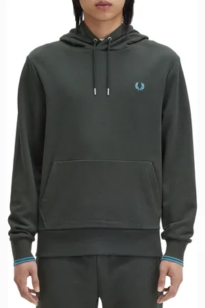 Fred Perry Heren, Sweatshirts & Hoodies, Groen, Maat: S Katoen