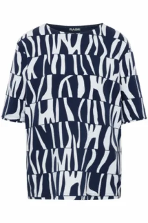 Rabe Dames, Tops, Blauw, Maat: 3XL