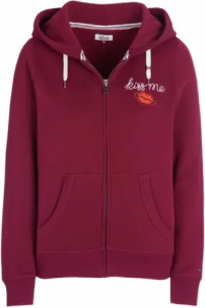 Tommy Hilfiger Dames, Sweatshirts & Hoodies, Rood, Maat: XS Denim