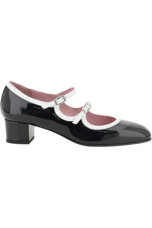 Carel Dames, Schoenen, Zwart, Maat: 38 1/2 EU Leer